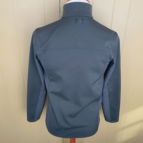 Under Armour men S cold gear Infrared fitted full zip jacket olive green - Picture 8 of 13